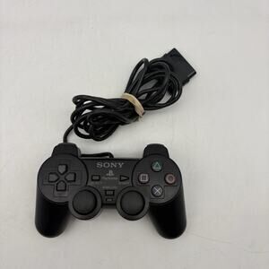 OEM Sony PlayStation 2 Wired Dualshock 2 Analog Controller Black SCPH-10010 PS2